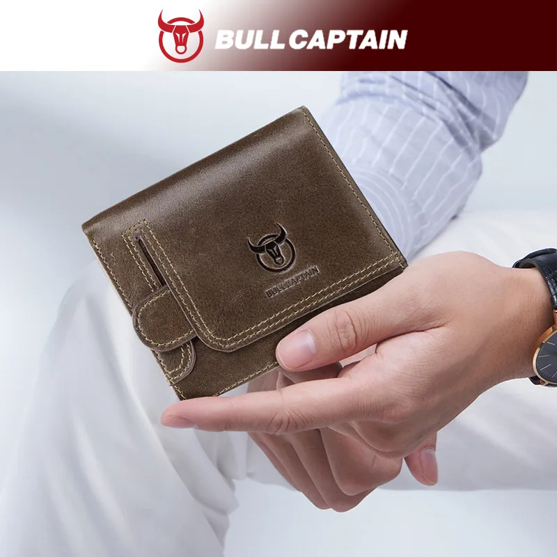 กระเป๋าสตางค์แฟชั่นของขวัญผู้ชายหนังวัวแท้หนังอเนกประสงค์ใบขับขี่ขนาดเล็กกระเป๋าใส่เหรียญกระเป๋าบัตร