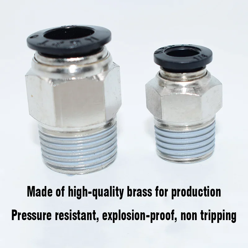 10pcs20pcs50pcs100pcs جودة عالية PC1/4 5/16 3/8 1/2 تركيبات الهواء الهوائية بوصة حجم تركيبات بلمسة واحدة #3