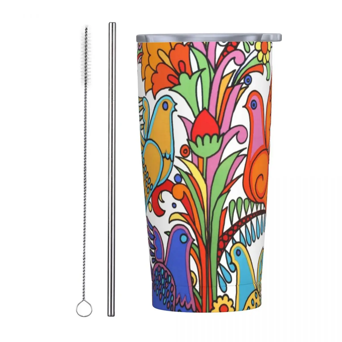 Villeroy und Boch Acapulco Edelstahlbecher, vakuumisolierte Becher, Thermo-Kaltbecher-Strohhalm mit Deckel, 20 Unzen