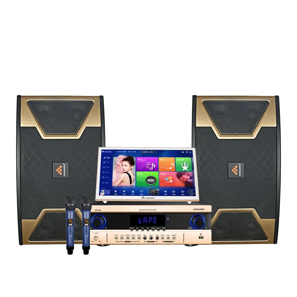 

Karaoke 6TB Touchscreen 19'' Player KTV System with Power Amplifier and Wireless Microphone