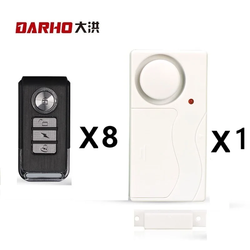 

Darho Wireless Door Alarms With Remote Vibration Warning Alarm System Anti Lost Windows Open Alert Shop Home Security Sensor