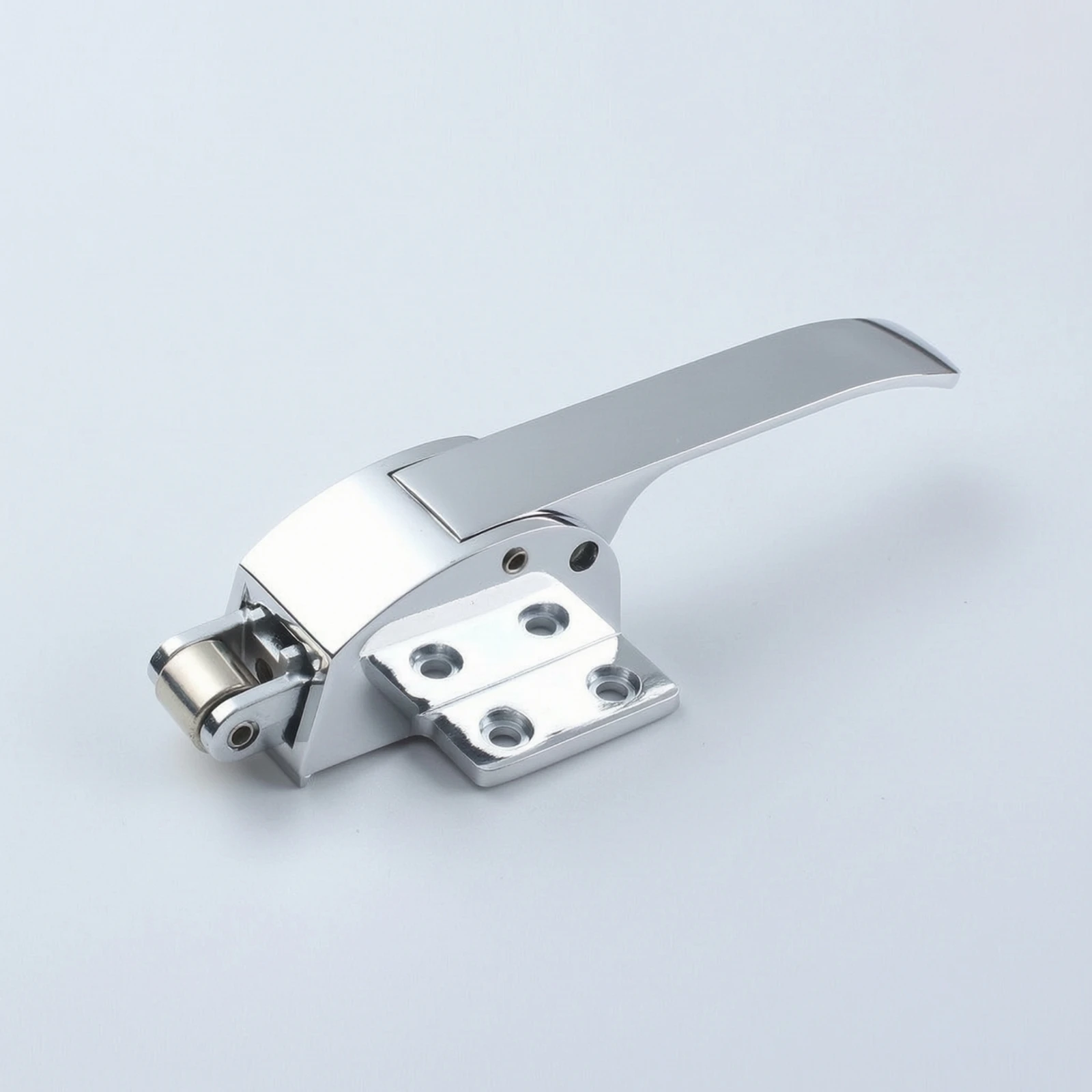 Surface Mount Cabinet Latch Chrome-Like Door Latch Lock Cabinet Door Catch Compact Hardware Heavy Duty for Enclosures