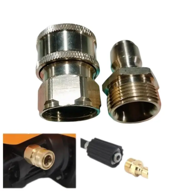 M22 Adapter For High Pressure Wash Machine Water Outlet Set M22-15mm Quick Release Couplers For Attach Hose To The Water Pumps