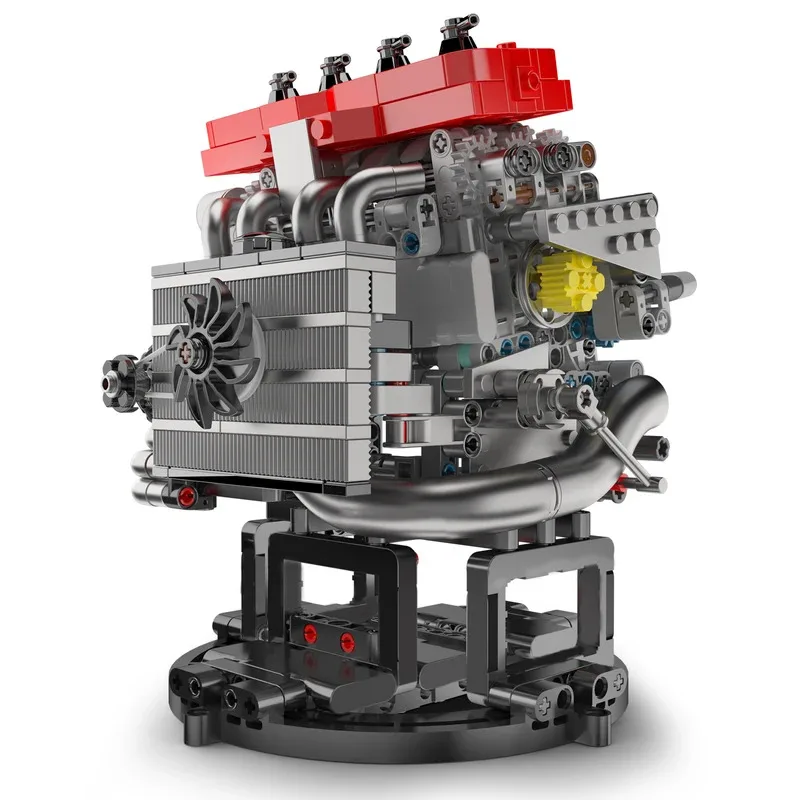 قالب الملك 10235 التقنية MMC L4 محرك نموذج بنة محاكاة محرك بمحرك الطوب مجموعة تحصيل لعبة عيد الميلاد #3