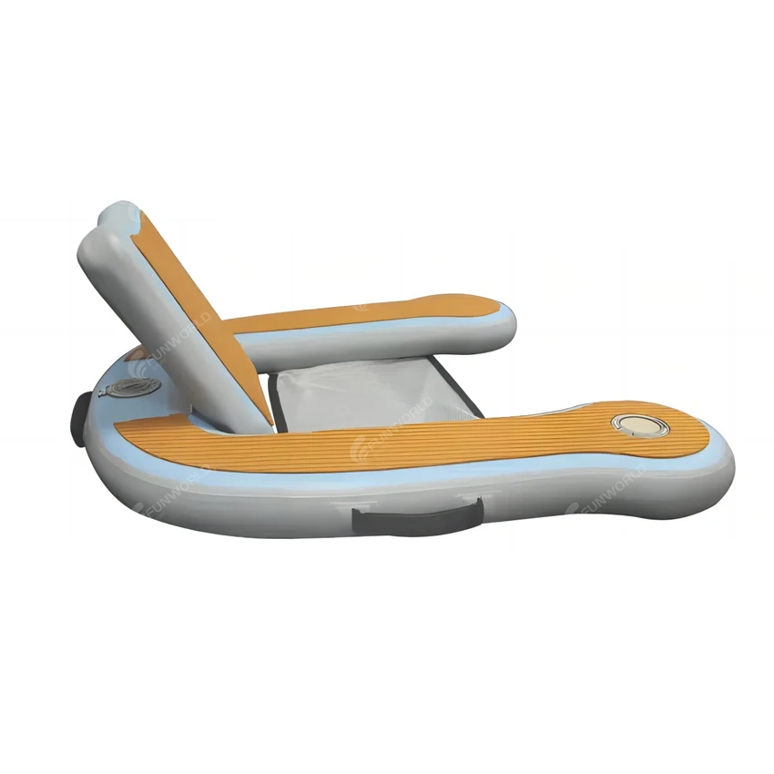 

For WAYFAIR Commercial Outdoor Drop Stitch Waterproof Inflatable Floating Folded Hangout Chair Water Dock For Fishing