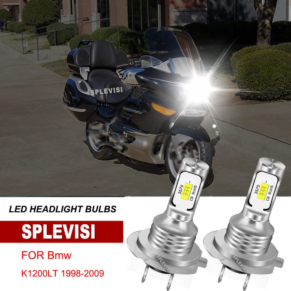 

Headlight Bulbs H7 6000K White 12v for BMW K1200LT 1998-2009 K1200RS 1997-2005 K1300S 2009-2016 K1600GT 2011-2019