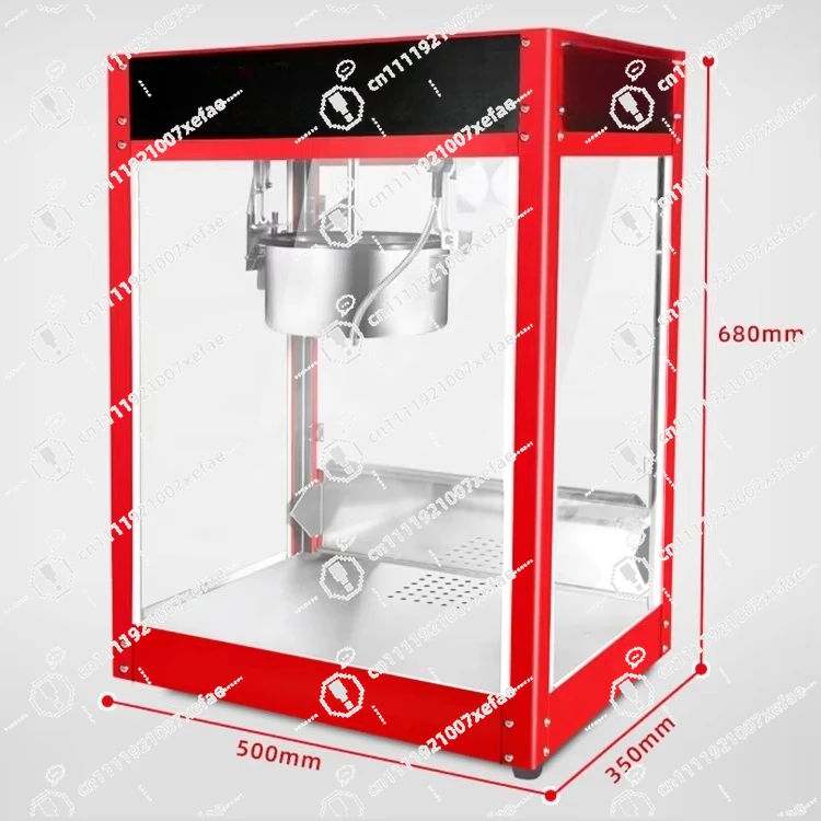 Commercial Automatic Stainless Steel Popcorn Machine Overheating Protection Ce Certification Large Cinema Built-in Mixing System