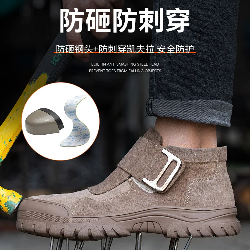 Winter Boots Puncture Proof Safety Shoes Safety Boots Men Steel toe Work Shoes For Men Boots Footwear