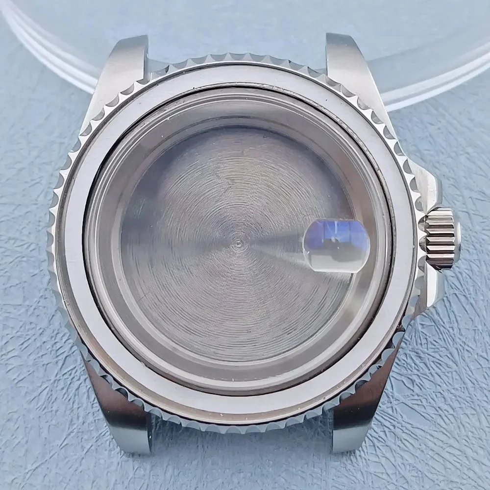 40mm GMT Dual Turn Ring Watch Case 316L Stainless Steel Sapphire Glass Waterproof NH3 Series 34 35 36 Movement C3 Luminous Dial