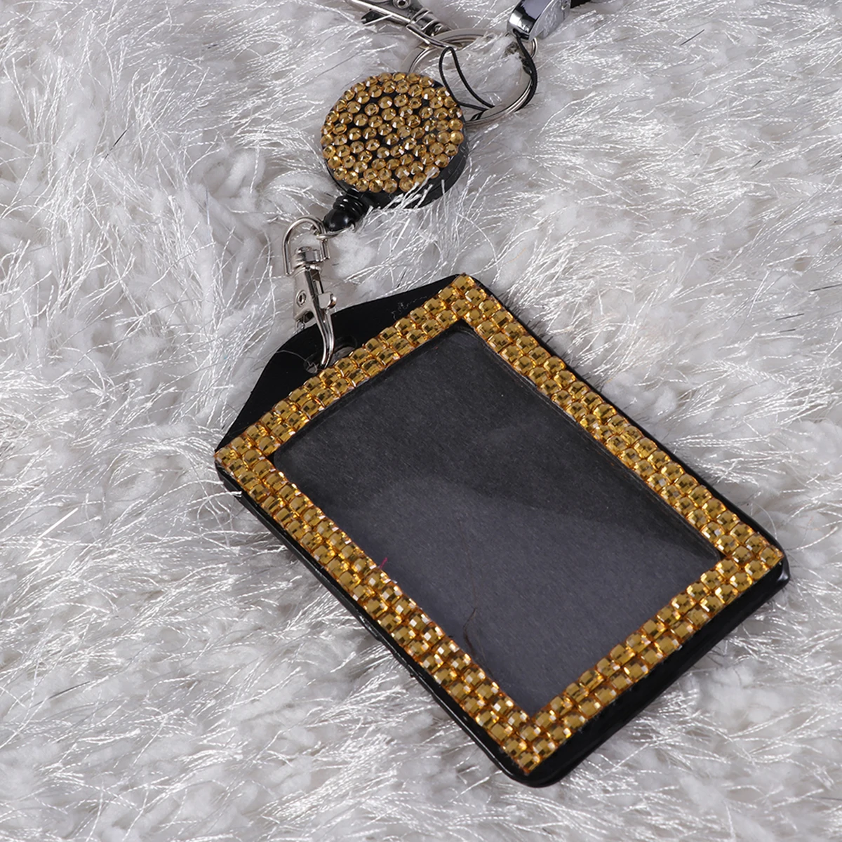 

Mobile Phone Chain Lanyards Business Card Holder Clear Front ID Window Credit Badge Case Travel Accessories