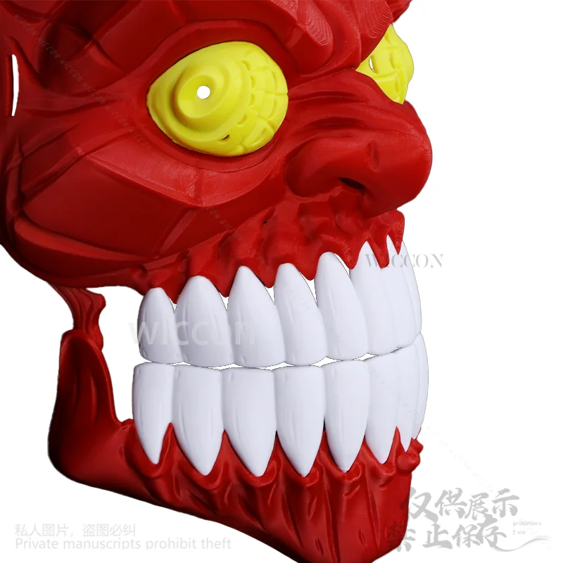 تيربو الجدة زي البلاستيك الصلب ثلاثية الأبعاد قاعدة الطباعة قناع أنيمي Dandadan تأثيري قناع متحرك لجميع القديسين عيد الميلاد مخصص