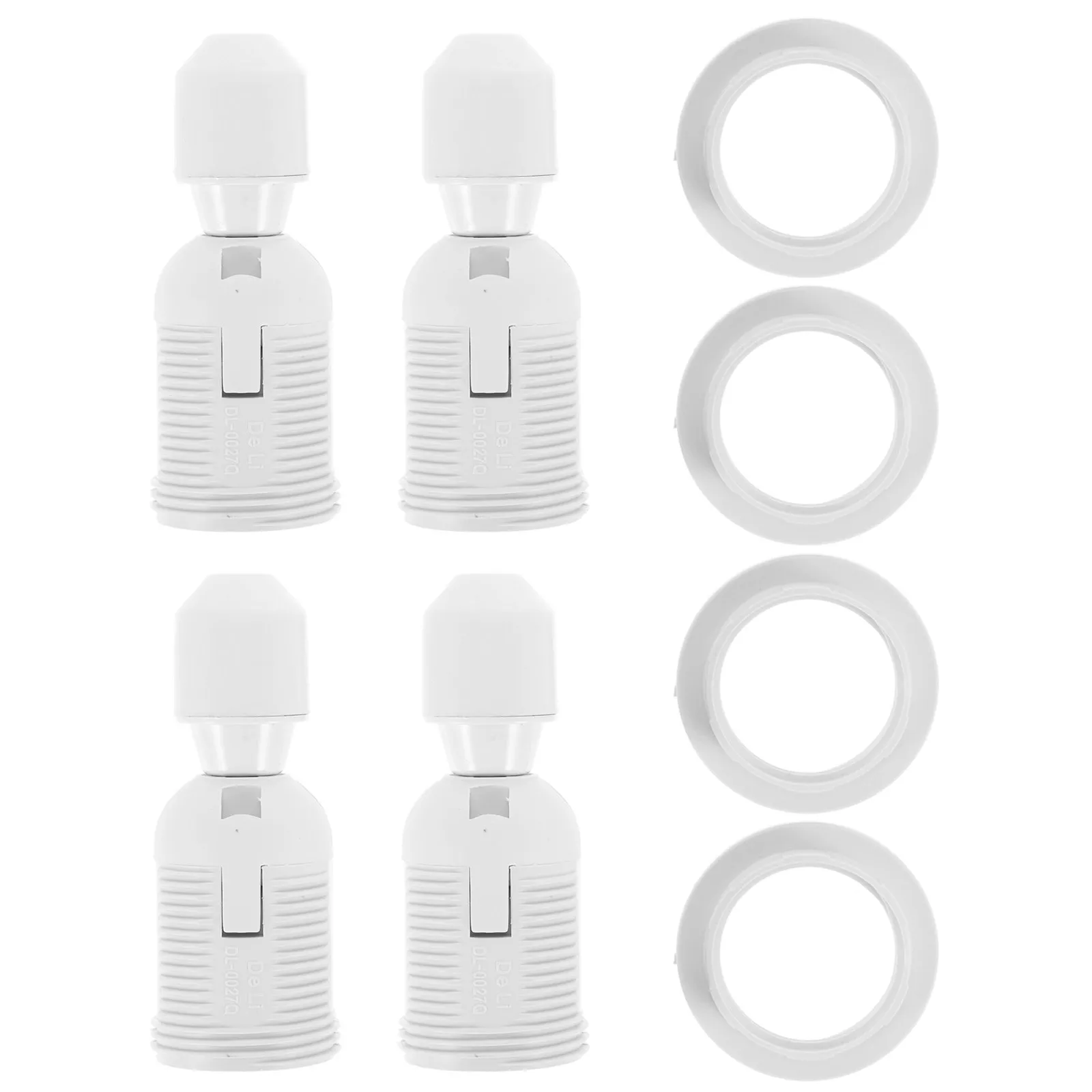 

1 комплект удлинителей для ламп E27, пластиковые переходники для патронов, белые, с высокой степенью безопасности, термостойкие, устойчивые к коррозии