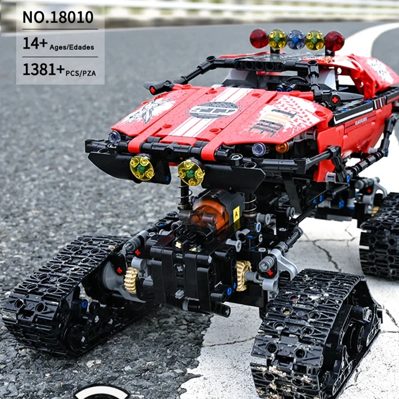 Schimmel Koning 18010 Technische Polar Exploer Modelbouw MOC Racing Truck Bakstenen Montage DIY Speelgoed Kerstcadeau Voor Kinderen Volwassenen