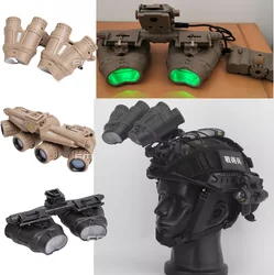 Non-Functional Green light Version Tactical Airsoft Four Eyed GPNVG 18 NVG Model PA66 Nylon +L4G24 Helmet NVG Mount 