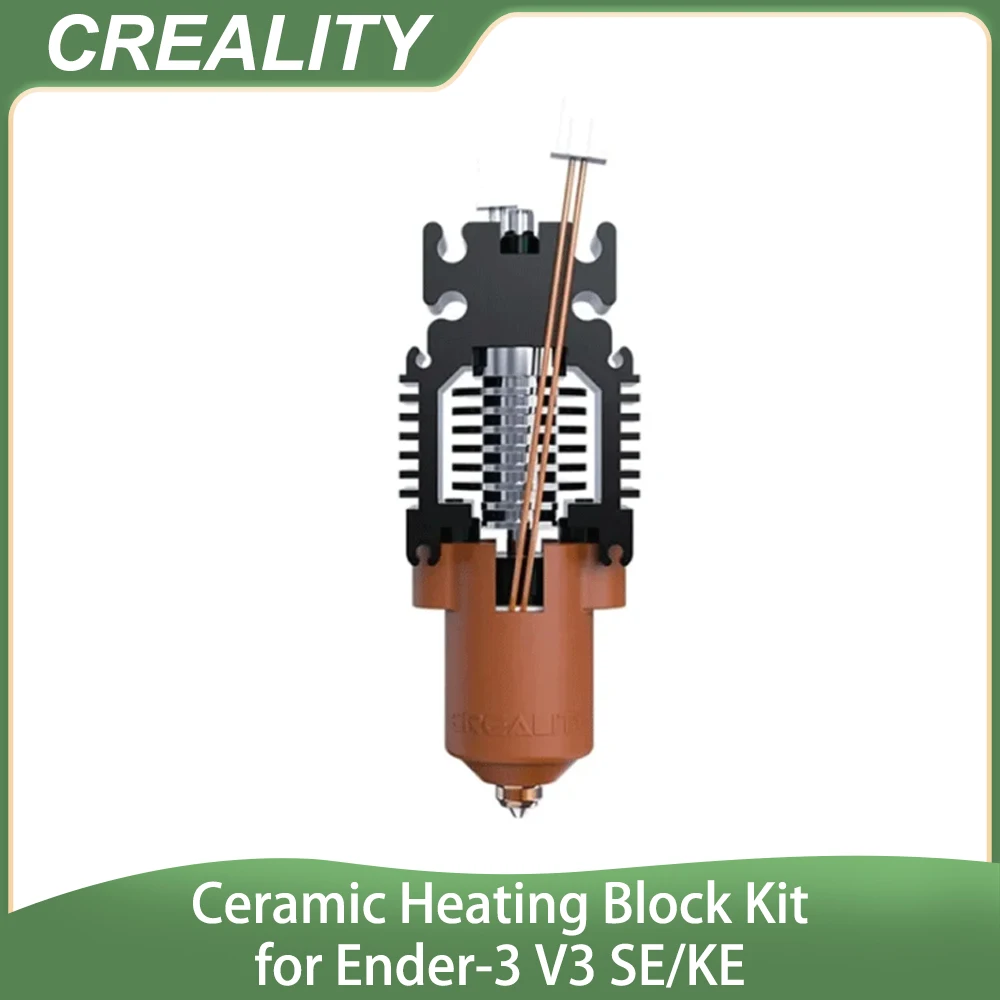 

Creality 3d Printer Parts Ender-3 V3 SE/KE Ceramic Heating Block Kit-Quick-swap Nozzle Kit 60W High Flow Printing Original