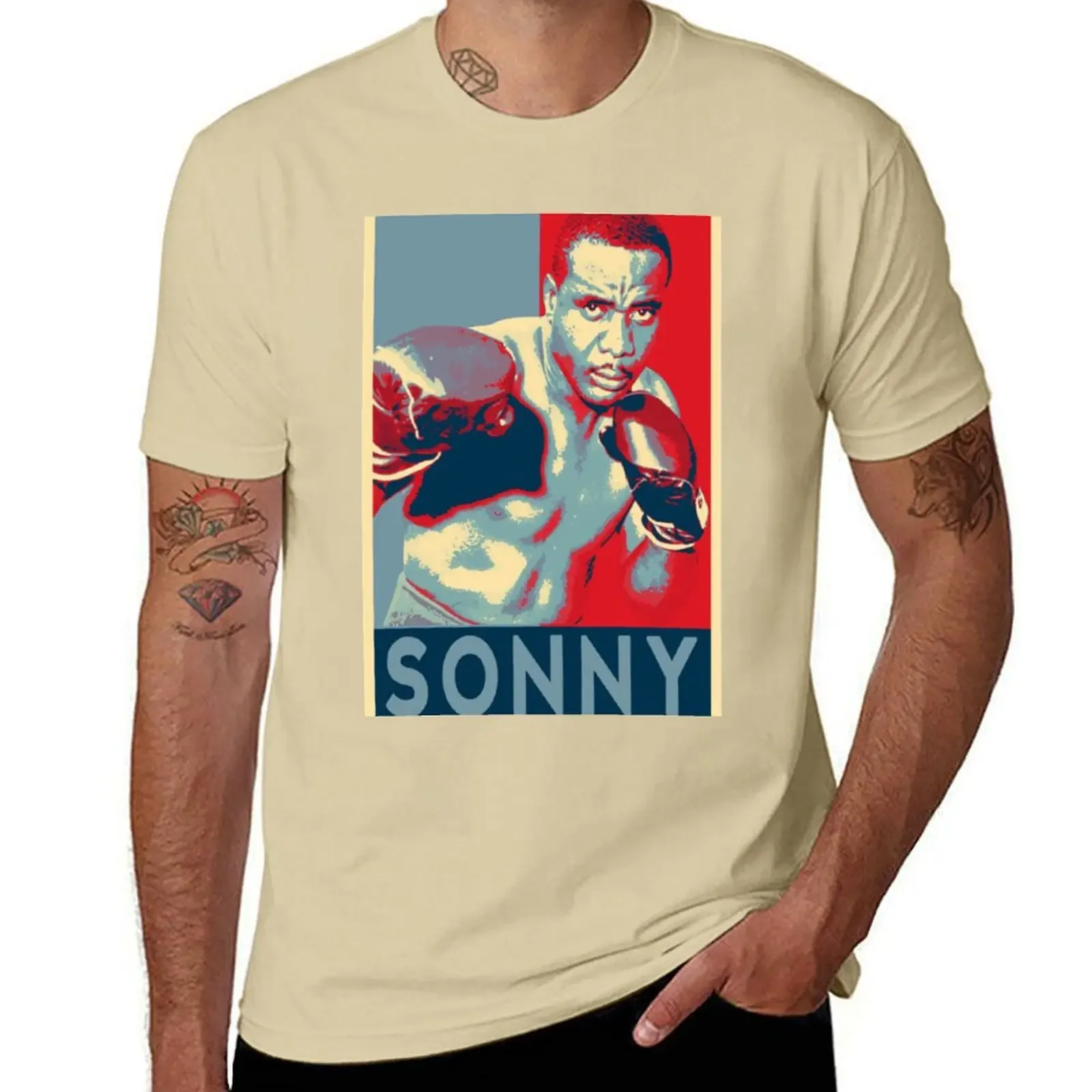 

2025 новая модель футболки Sonny Liston однотонная для домашней рубашки