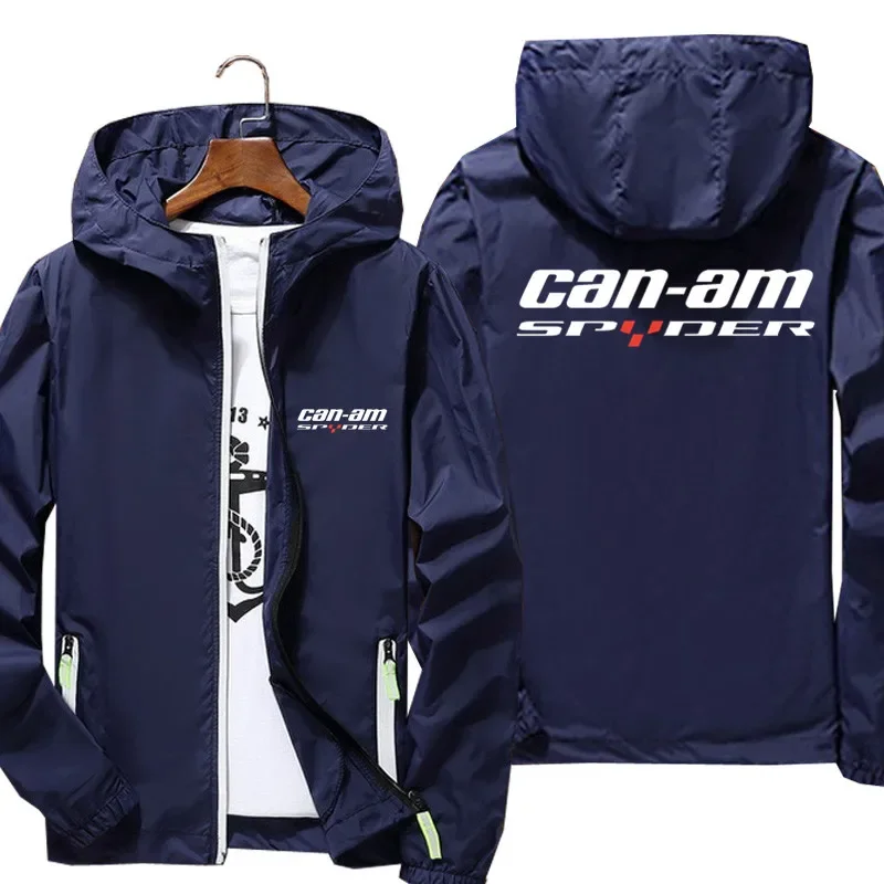 Can Am Spyder moto felpe con cappuccio cerniera uomo donna giacca a vento cappotto riflettente protezione solare giacca oversize con cappuccio abbigliamento