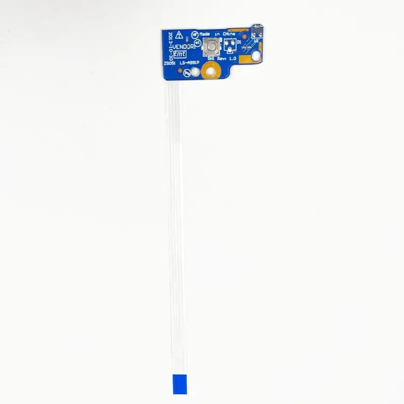 Плата кнопки питания для ноутбука HP 15-R 15-G 15-H 15-S 250 G3 255 G3 256 G3 G4 G5 TPN-C117 TPN-C113 с кабельным переключателем LS-A991P