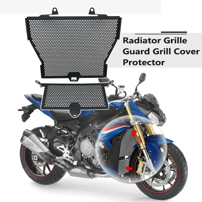 Religieux and 173 Cooler Guard Set, Calandre, Cover Protection, BMW S1000R 2013-2020, S1000Poly 2015-2019, S1000RR 2010-2018, 2017