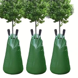 20-Gallon Reusable Tree Watering Bag - Slow Release Irrigation Drip System for Lawn & Garden Care ﻿