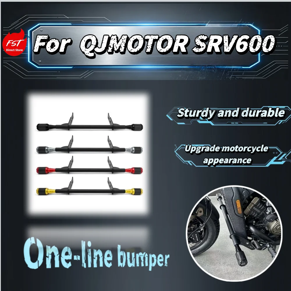 

For QJMOTOR SRV600 Motorcycle Bumper Crash Bar Frame Slider Anti-fall Rubber Protector Accessories