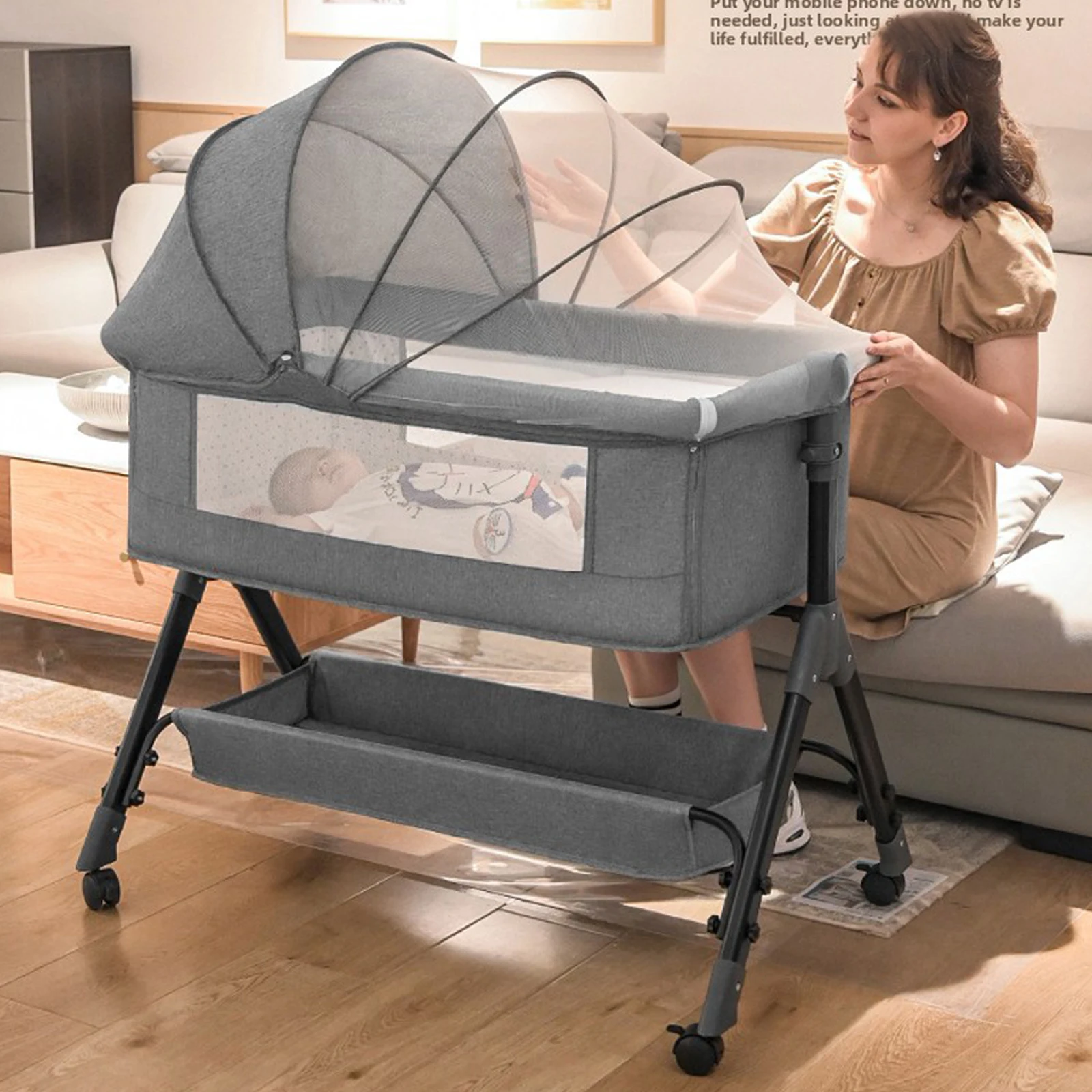 سرير أطفال مهد طفل سرير بيبي عش سرير أطفال الرضع أطفال أطفال حديثي الولادة سرير أثاث الطفل الأم طفل مشترك النوم