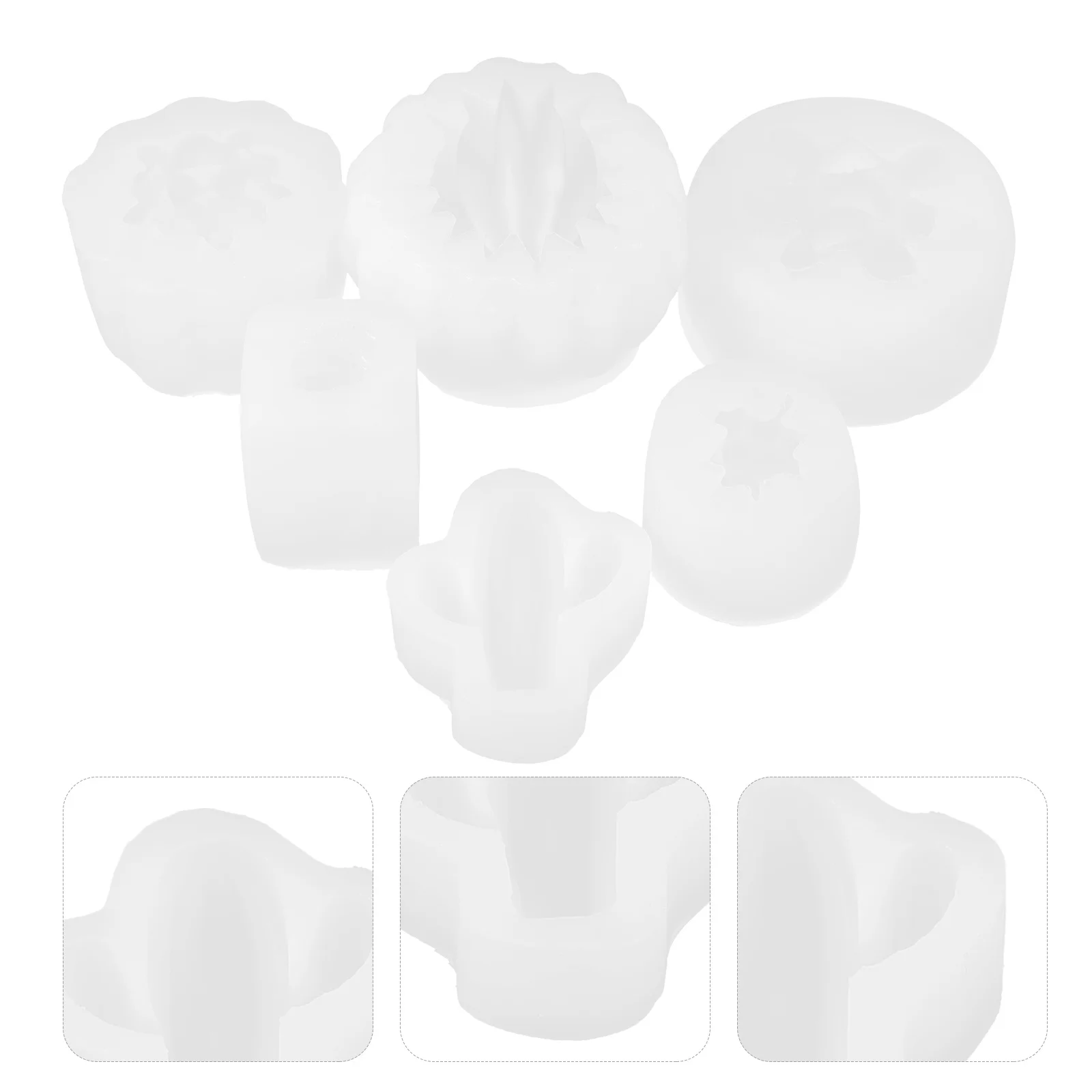 

6Pcs Succulent Plant Themed Silicone Molds for Wax Soap DIY Crafts Smooth Non-Stick Multi Design Beginner Friendly