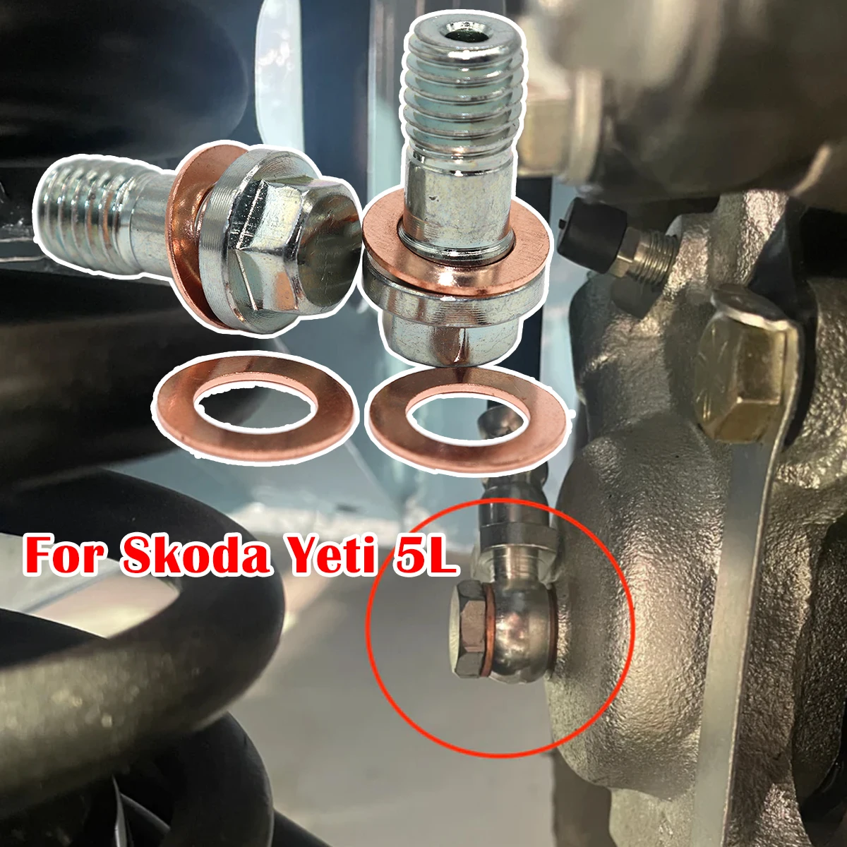 

Front Left Rear Right Caliper Hose Lines Banjo Fittings Bolts Copper Sealing Crush Washers Repair Kit For Skoda Yeti 5L 09-2017