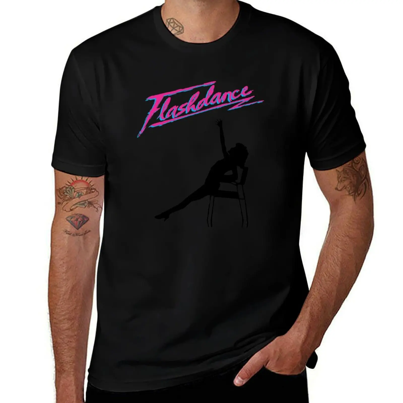

Flashdance T-Shirt korean fashion rapper graphic tees cotton graphic tees men t shirts