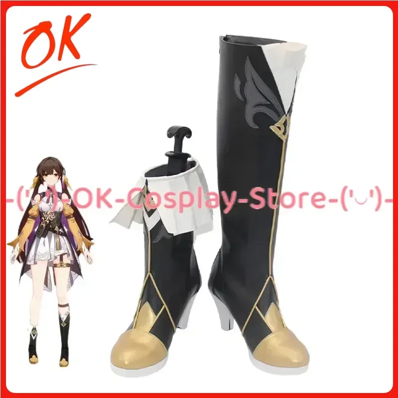[Customized Size] Honkai: Star Rail Sushang Cosplay Shoes Game Roleplay Costume Prop Halloween Carnival Party Boots PU Leather