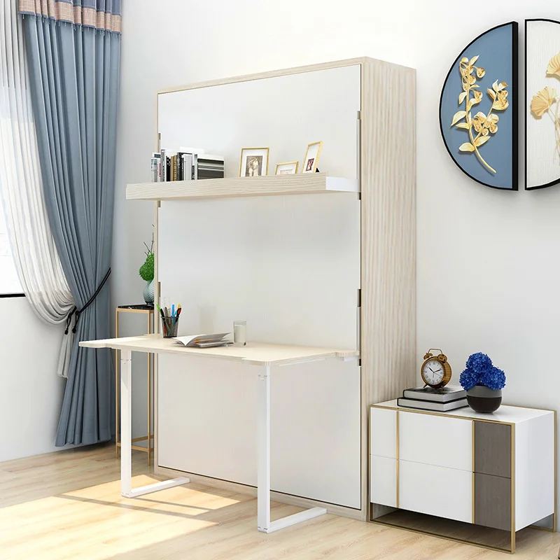 Beds Bedroom Furniture Bed with Double-Deck Desk for Study Room Guest Room