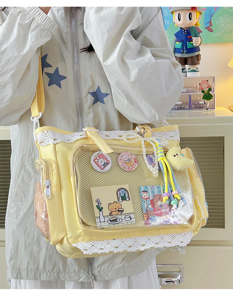 Kawaii Transparent Harajuku Pastel Crossbody Ita Bag