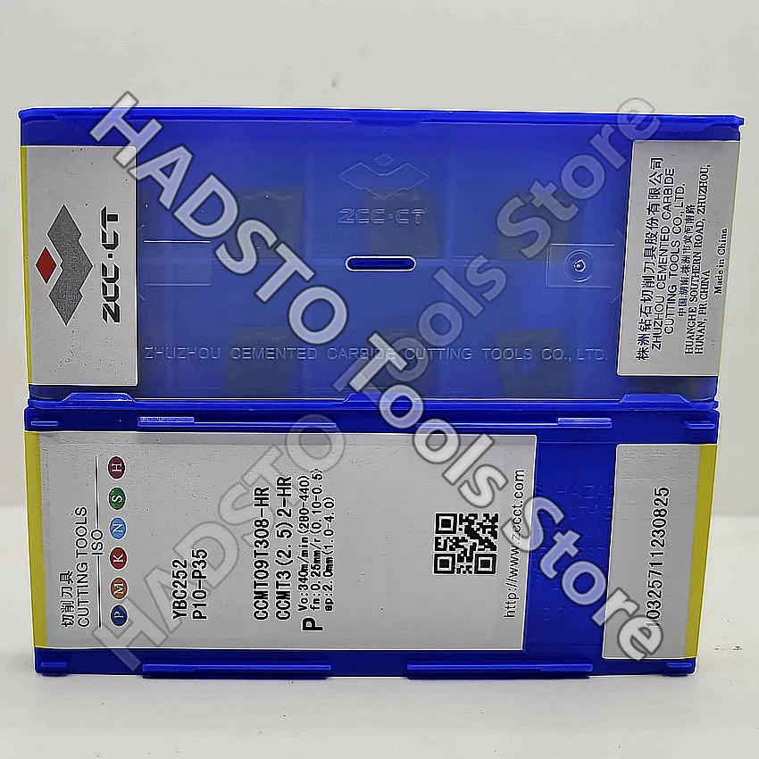 

CCMT09T308-HR YBC252 CCMT09T308-HR CCMT09T308 CCMT32.52 ZCC.CT CNC carbide inserts Turning inserts turning tools 10pcs/box