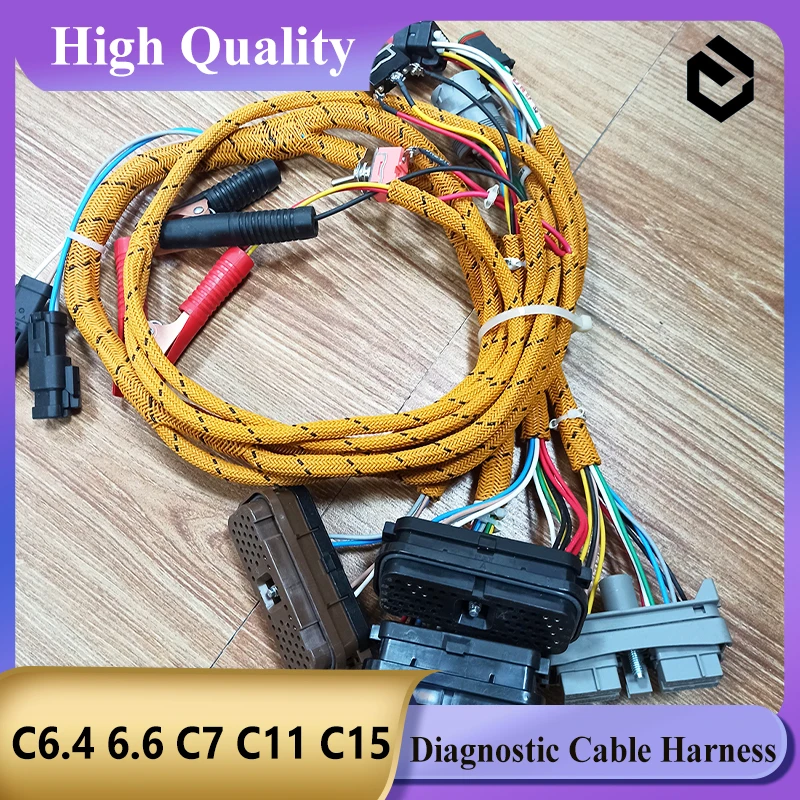 Diagnostic Harness C6.4 6.6 C7 C11 C15 C9 3126B Engine Test Harness for Caterpillar CAT for Excavator Parts