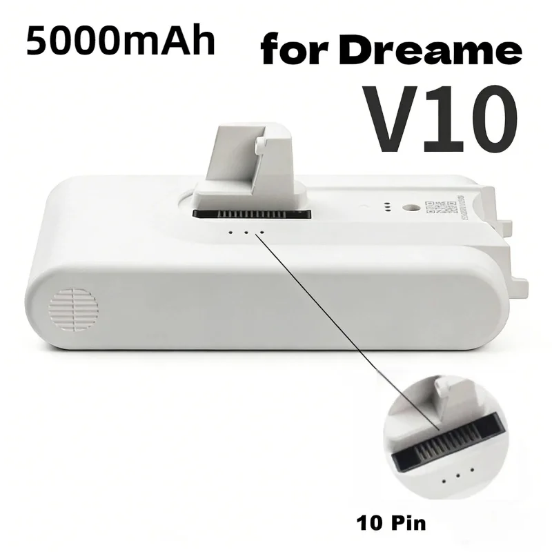 

5000mAh Replacement Lithium Battery–Spare Parts Accessory for Dreame V8 V9 V10 V11 V9P V10Pro XR VVN3 VVN4 VVN5 Cordless Vacuum
