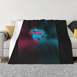 Mr Beast Lightning Cat Blankets Fleece Spring/Autumn Child Gift Multi-function Warm Throw Blanket for Sofa Travel Bedspread