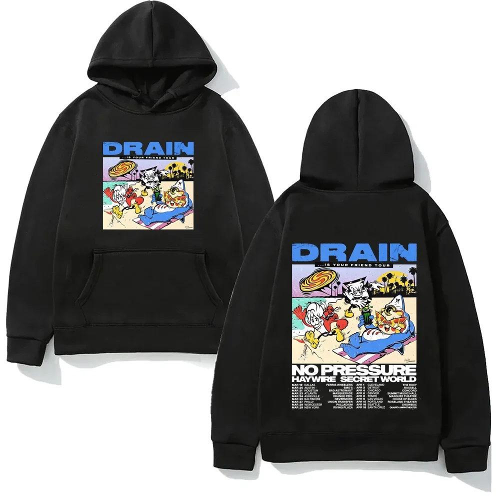 استنزاف الفرقة هو جولة صديقك 2026 هوديي الهيب هوب موضة مريحة البلوز فاسق الملابس Harajuku بلوفرات عالية الجودة