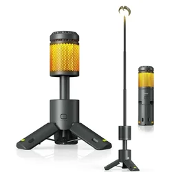 Rechargeable Flash Telescopic Collapsible Design Camping Light 10000mAh Magnetic Base Light for Hiking Camping Fishing Travel