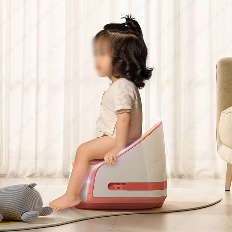 Multifunctional Kid Smart Toilet With Seat Ring Heating Music Night Light Baby Seat Chargeable Portable Outdoor Travel Toilets