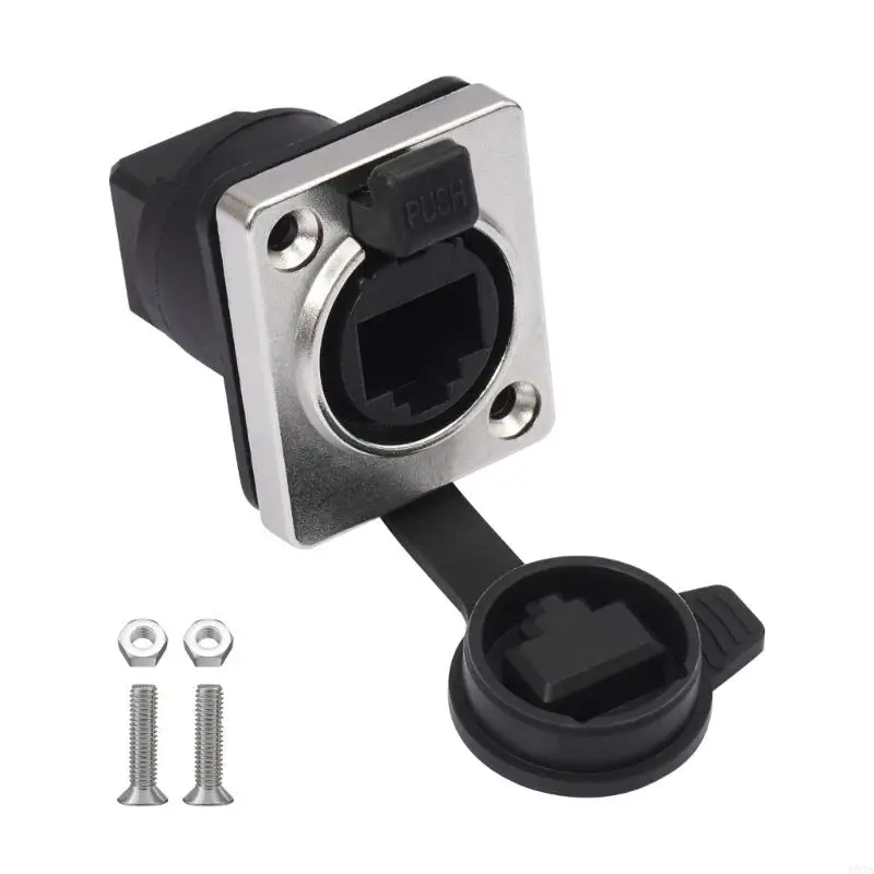 193A Gigabit RJ45 CAT6 Female To Female In Wall Panel Mount Networking Connector Adapter