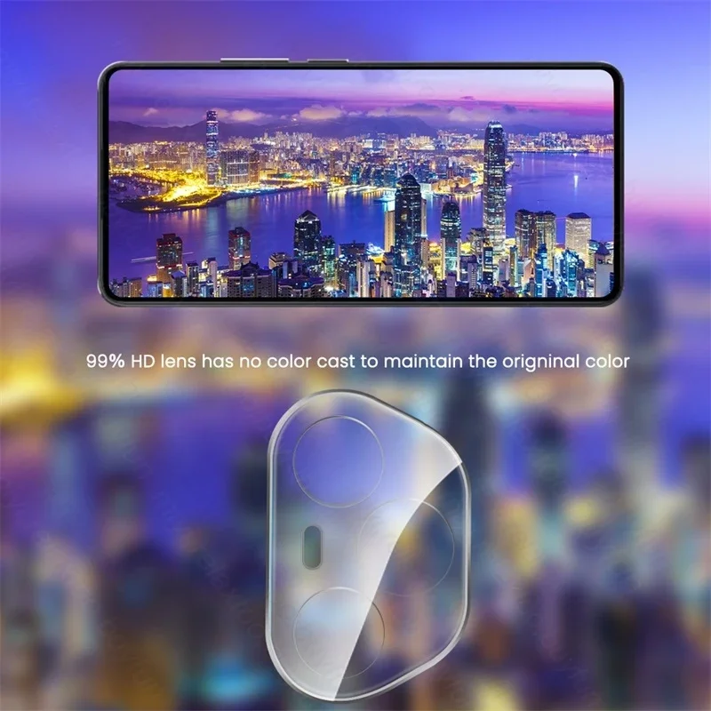 1-3 قطعة HD 9H واضح ثلاثية الأبعاد الزجاج المقسى منحني حامي الكاميرا فيلم ل الشرف 400 برو 5 جرام الهاتف الخلفي الخلفي عدسة فيلم Honor400 برو