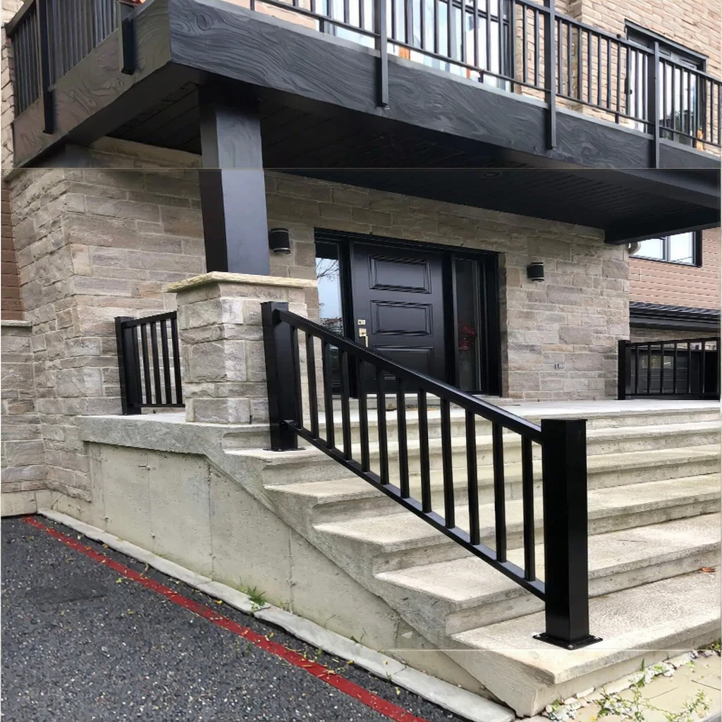 التخصيص نمط جديد DIY تثبيت الدرابزينات الألومنيوم سطح السفينة درابزين وسياج للشرفة