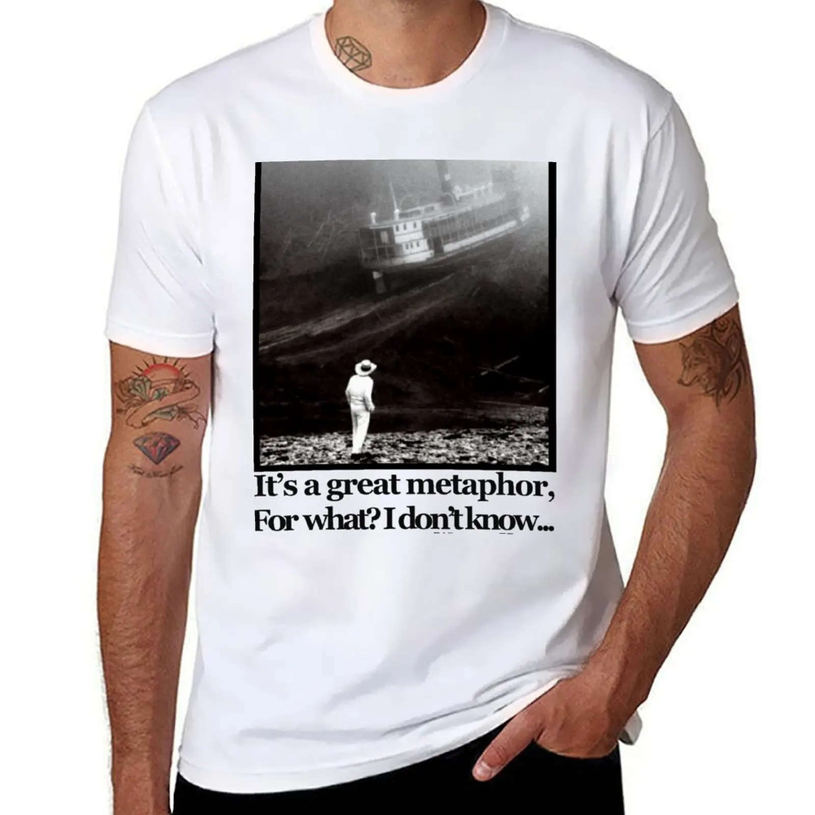 

Fitzcarraldo Werner Herzog Quote T-Shirt cotton t shirt pack cotton t shirts man 100% T-Shirt