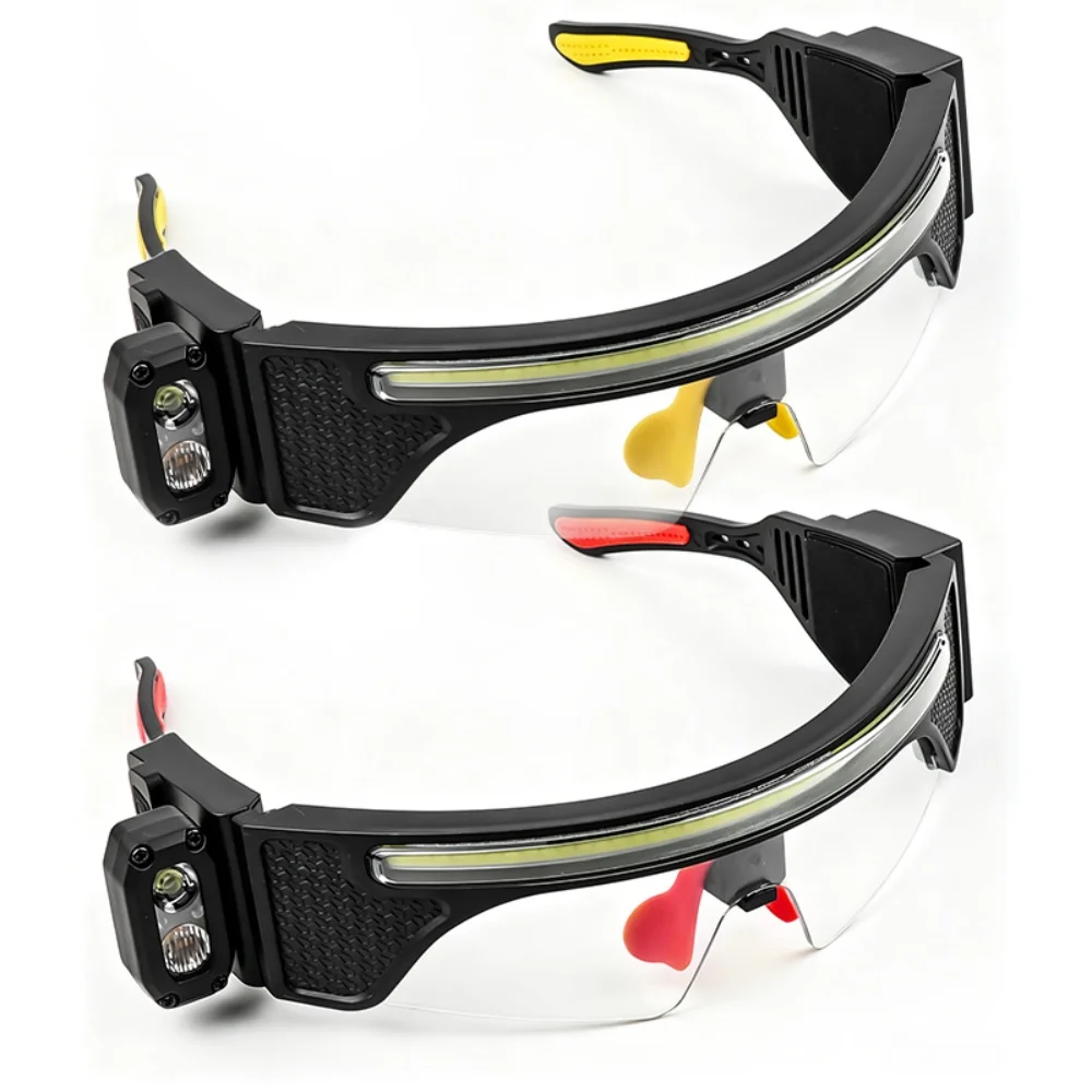 Rechargeable Inductive Headlamp Outdoor Cycling Running Glasses Lamp Portable Small and Compact Multi-Function Safety Work Lamp