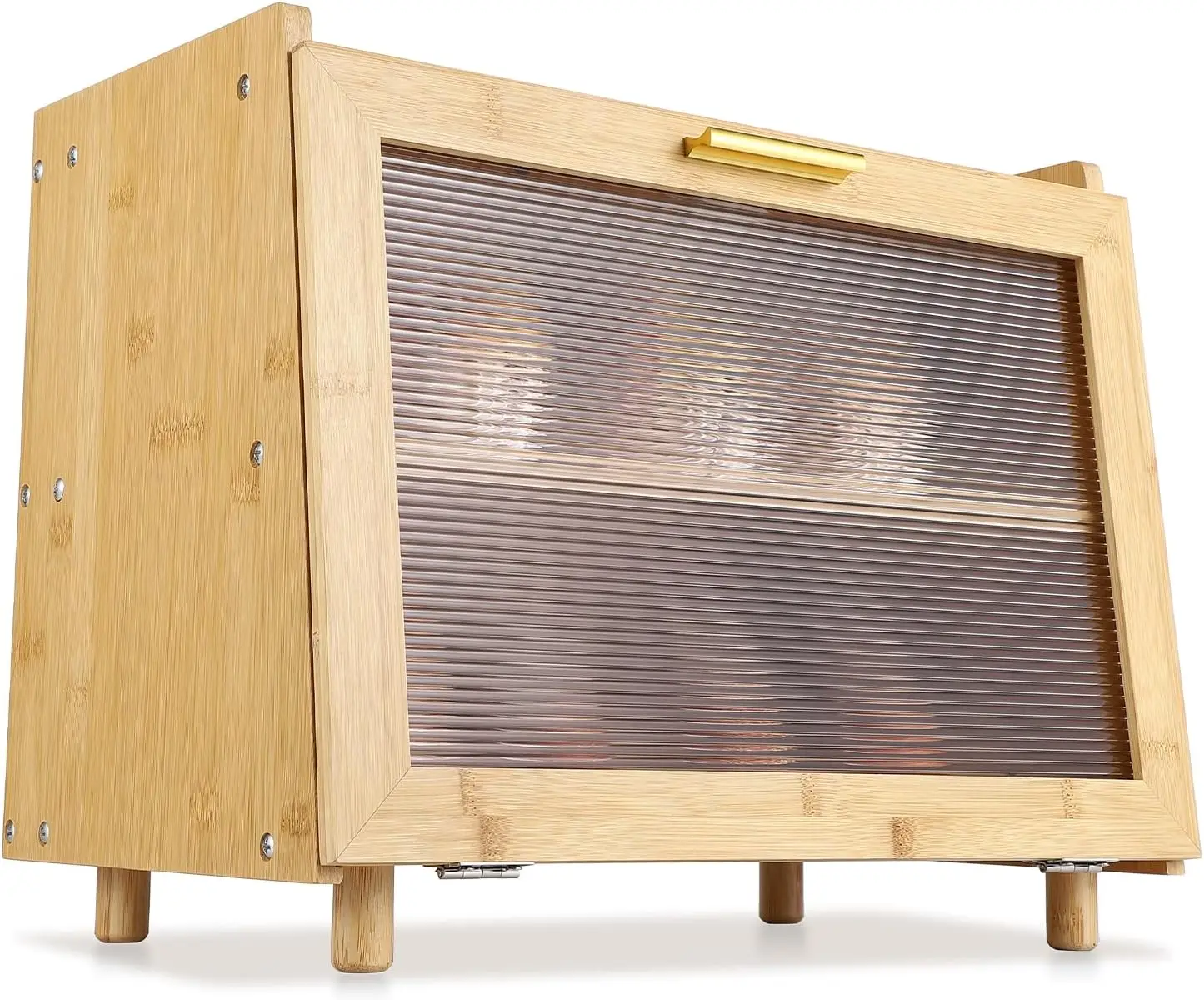 

Двухслойная большая хлебная коробка для кухонной стойки, контейнер для хранения хлеба большой емкости, хлебная коробка для фермерского дома с оконным хлебом