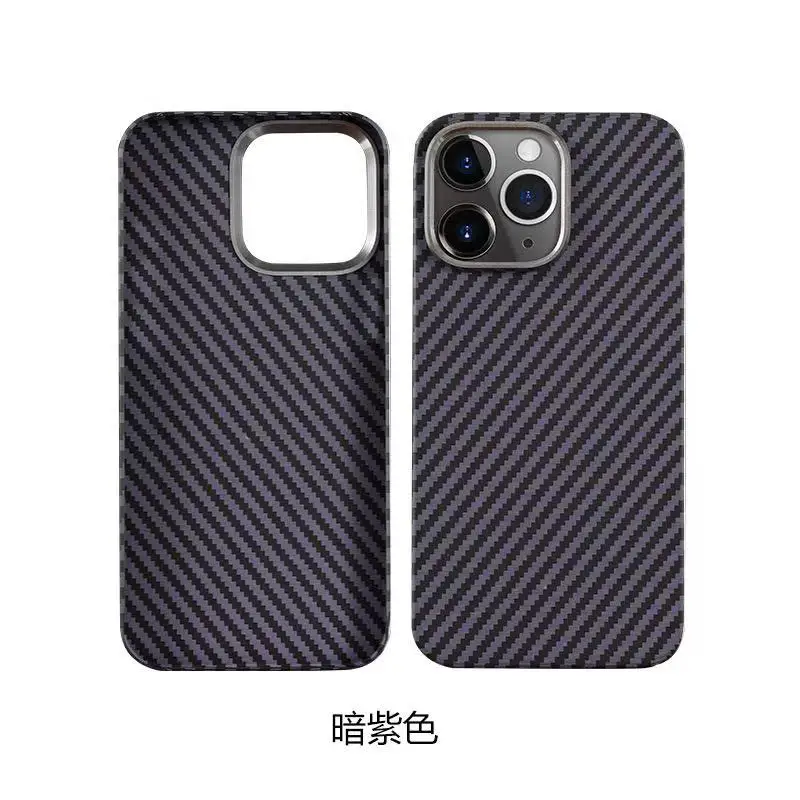 Magnetic Kevlar Aramid Fiber Cover For iPhone 16 15 14 13 Pro Max 16 15 14 Plus Anti-Drop Anti-Fingerprint Magsafe Case