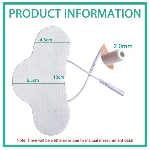 Imagen 2 del producto Estimulador muscular nervioso, Gel de silicona, almohadillas de electrodos EMS, parche no tejido para el cuello, almohadillas autoadhesivas para fisioterapia y acupuntura TENS