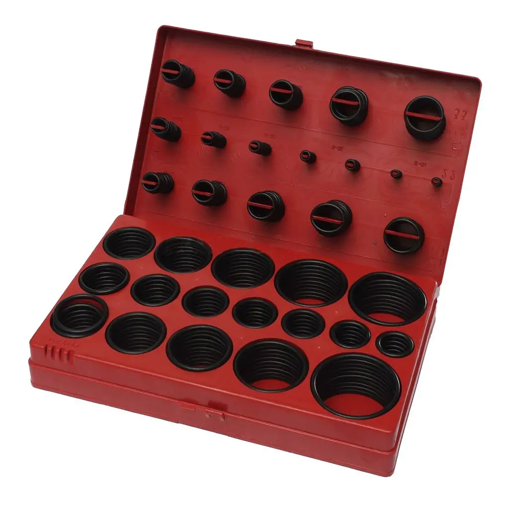 419Pcs Rubber O Ring Oring Repair Fix Box Nitrile Rubber Seal Plumbing Gasket Garage Assortment Set