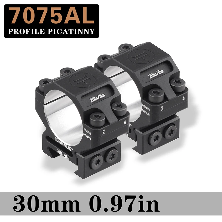 Discovery 30mm Scope Ring Rings for Picatinny Rail Cnc 7075 Aviation Aluminum Hunting Acessories Mounting Ring for Outdoor