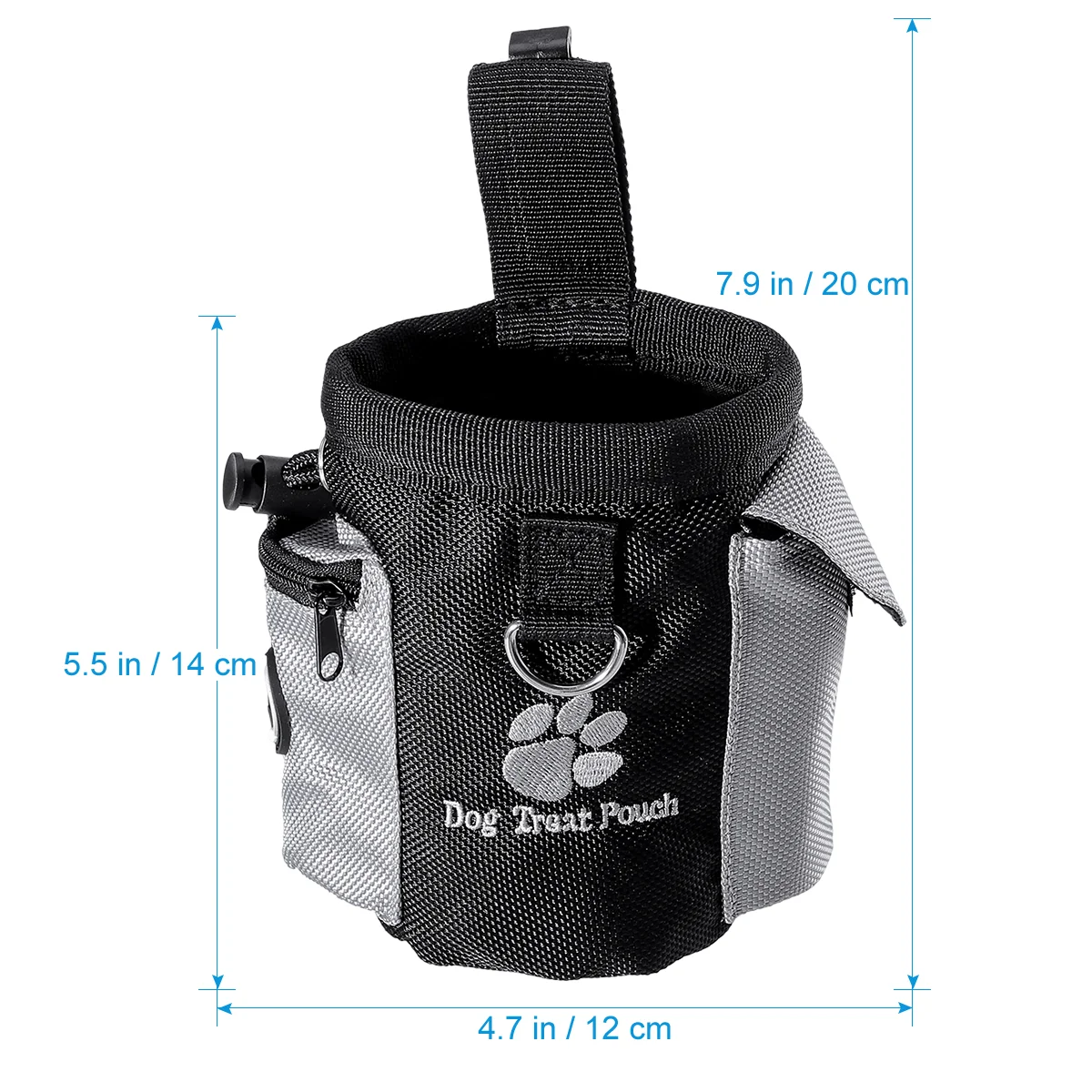 UEETEK Dog Treat Pouch Pet Hands Free Training Waist Bag Drawstring Carries Pet Toys Food Poop Bag Pouch